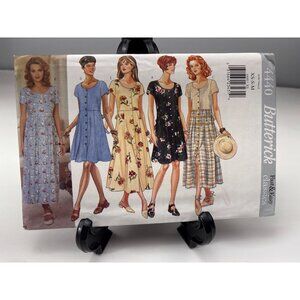 Butterick 4440 Dress Sewing Pattern Size XSmall Small Medium Uncut 90s
